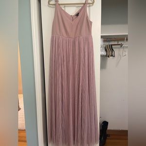 Semi-formal blush pink dress, sleeveless